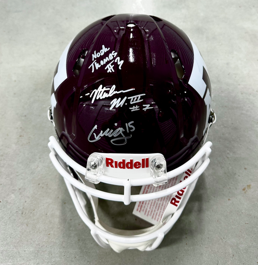 Multi-signed authentic helmet